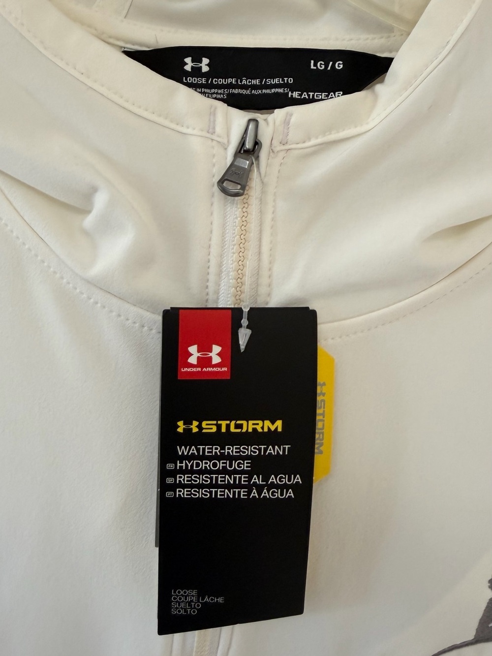 NWT Under Armour White & Gray St. Jude Performance Pullover Jacket - Picture 2 of 16